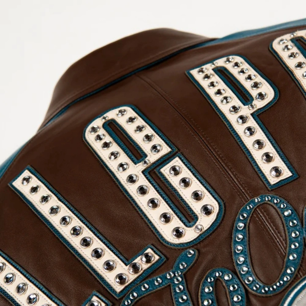 Pelle pelle true to our roots 1978 brown teal leather jacket-6