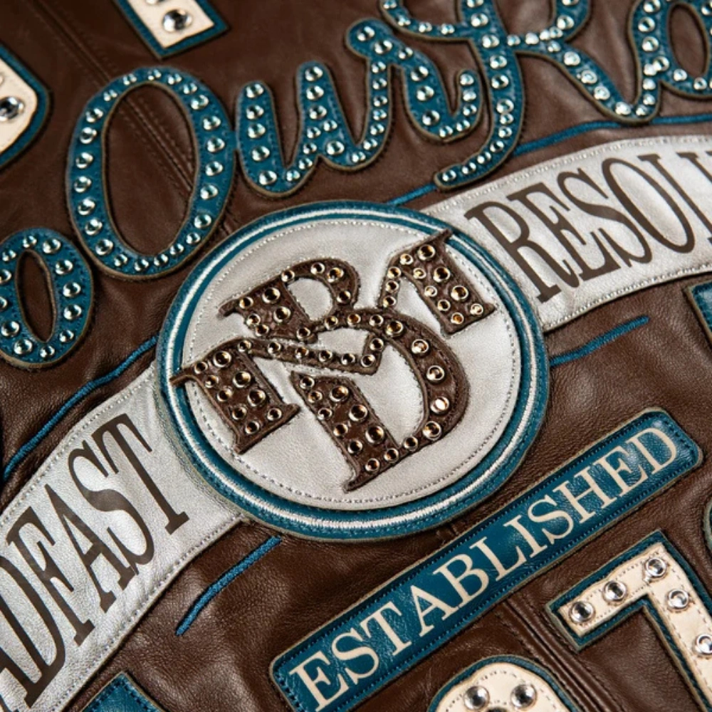 Pelle pelle true to our roots 1978 brown teal leather jacket-9