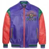 Purple Pelle Pelle World Famous Soda Club 1978 Leather Jacket