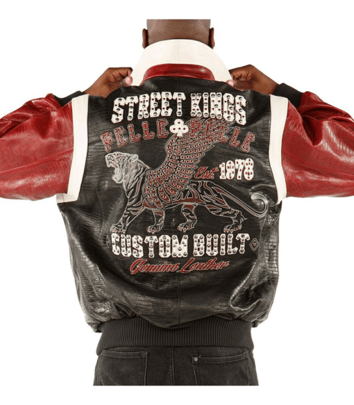 Street King Pelle Pelle Est 1978 Genuine Leather Black Jacket