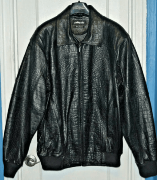 Pelle Pelle Mens Marc Buchanan Alligator Leather Jacket