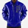 Pelle Pelle Blue Immortal Studded Leather Jacket