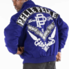 Pelle Pelle Mens Elite Series Blue Jacket