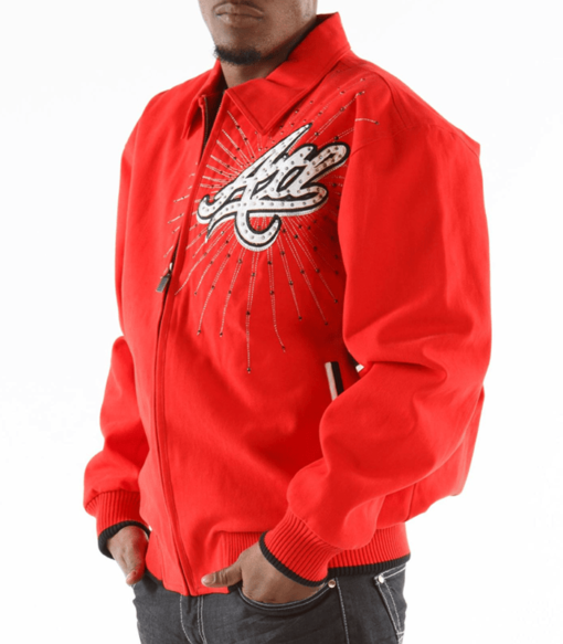 Pelle Pelle Men’s And Women’s Atlanta Tribute Red Jacket