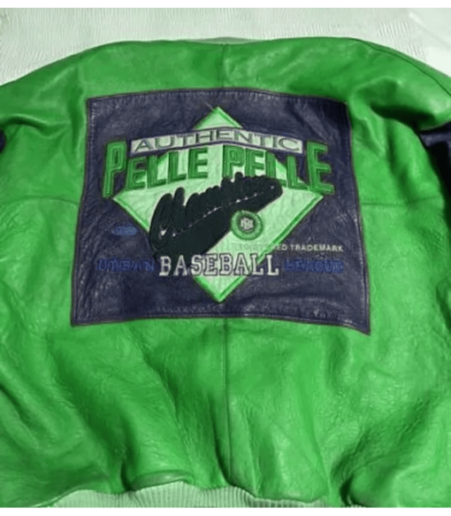Pelle Pelle Authentic Baseball Urban League Green Jacket