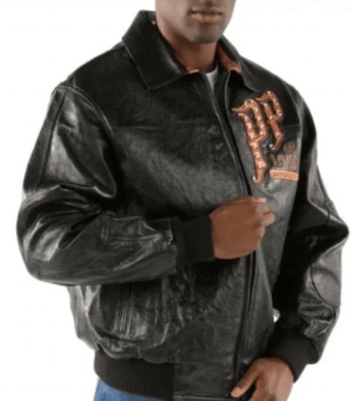 Pelle Pelle Mens Pioneer Black Leather Jacket