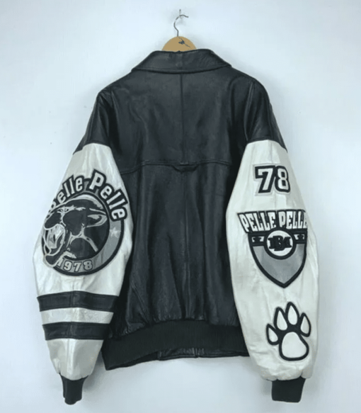 Pelle Pelle Varsity Bomber Vintage Hip Hop Leather Jacket
