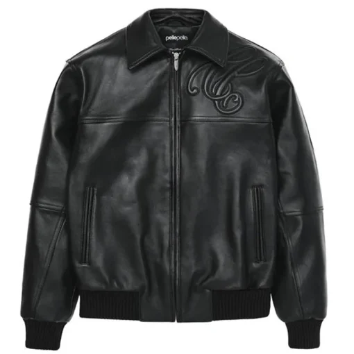 Vintage Pelle Pelle Black Puff Plush Leather Jacket