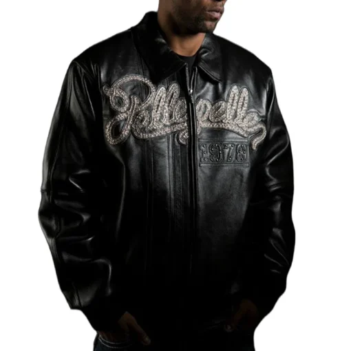 Vintage Pelle Pelle Men's 35th Anniversary MB 1978 Black Leather Jacket