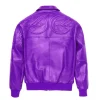 Vintage Pelle Pelle Purple Puff Plush Genuine Leather Jacket