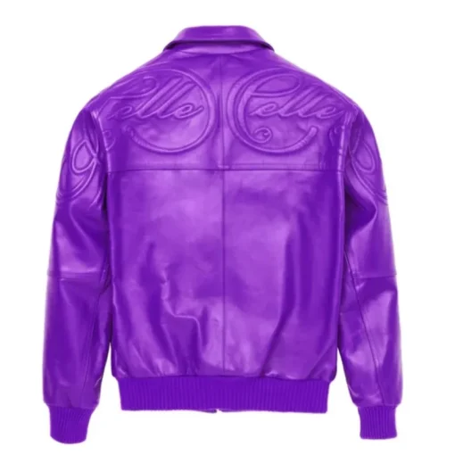 Vintage Pelle Pelle Purple Puff Plush Genuine Leather Jacket