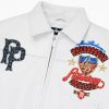 White Pelle Pelle American Bruiser Crop Genuine Leather Jacket