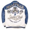 White Pelle Pelle Soda Club Winner Takes All Leather Jacket