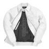 White Pelle Pelle Stones Genuine Leather Jacket