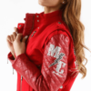 Women’s Pelle Pelle MC Red Jacket