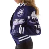 Women's Pelle Pelle American Legend Limited Edition Purple Varsity Jacket