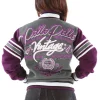 Women's Pelle Pelle Custom Made Limited Edition Vintage Premium Grade MB 1978 Grey and Purple Wool Jacket