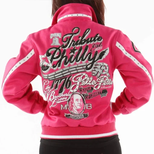 Women’s Pelle Pelle Philly Tribute MB 1682 Special Cut Pink Wool Jacket