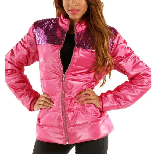 Women's Pelle Pelle Pink Puffer Bubble Jacket